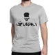 thumbnail image 1 of Camisetas divertidas de Gunki, camiseta de manga corta con cuello redondo, de algodón, tallas grandes, con el logo de Gunki, para pesca y pesca con caña, para hombres y mujeres., 1 of 7