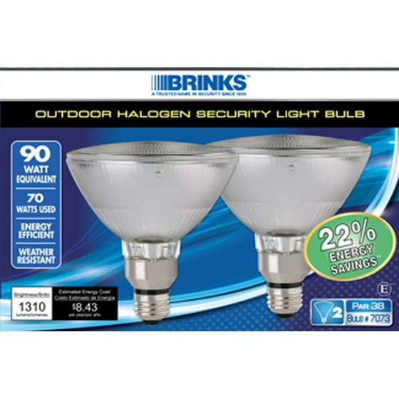 Brinks Outdoor Halogen Security Light Bulb Lighting Brinks 70w Outdoor Halogen Security Light Bulb 2 Pack Com