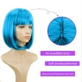 thumbnail image 4 of Ladies Wig Carnival Human Hair Short Wig for Party Decoration 30CM Length, 4 of 7