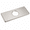 Brushed Nickel, variant on ABCISI 6 Inch Faucet Deck Plate, Matte Black Stainless Steel Escutcheon Plate for 1 or 3 Hole Bathroom and Kitchen Sink, 1.4 Inch Center Hole Cover for Mixer Tap,Black