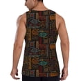 thumbnail image 3 of Gaeub Polynesian Turtles Men's Athletic Tank Top, Workout Sleeveless Shirts, Running Tank Tops for Gym, Running, Training - Large, 3 of 9