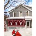thumbnail image 5 of Garage Door Banner Cover 7 x 16 ft, Christmas Elk Snowflake Red and Black Plaid Christmas Garage Door Decorations Holiday Christmas Backdrop Decor for Winter New Year Xmas Party, 5 of 6
