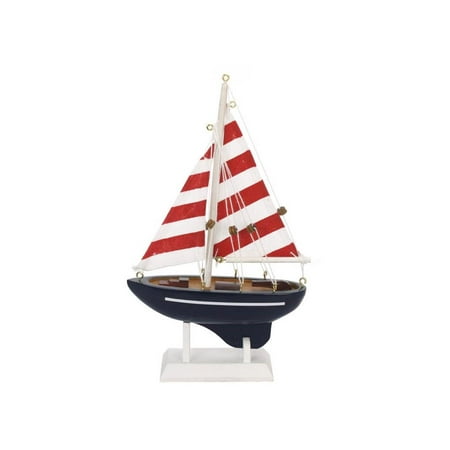 wooden nautical delight model sailboat 9 inch