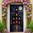 thumbnail image 4 of Gothic Haunted Castle Banner Full Moon Spooky House Halloween Decor for Haunted House Party Halloween Event Spooky Celebration, 4 of 9
