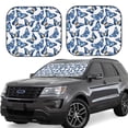 thumbnail image 1 of Wukai Beautiful Butterflies Car Front Windshield Sun Shade,Sun Visor Shield Block Automotive Interior Protector Blocks UV Rays-Small, 1 of 6