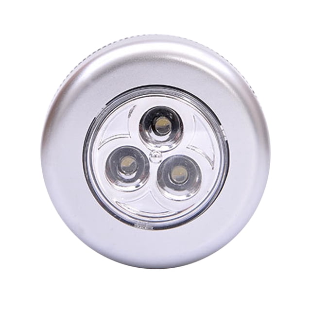 Cateissary Luz nocturna ligera inalámbrica alimentada por de 3 LED, lámpara de armario de alta flexibilidad, instalación rápida para armario Iluminación y accesorios 1 pieza Cateissary JJ20222-00