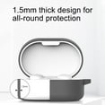 thumbnail image 3 of Housse de Rangement en Silicone de Protection Antichute Sans Fil Compatible Bluetooth avec Mousqueton pour Redmi AirDots 3, 3 of 8