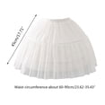 thumbnail image 2 of Womens Adjustable Hoop Skirt Elastic Waist Tutus Pleated Skirts Petticoat Crinolines Dress Gown Cosplay Underskirt, 2 of 8