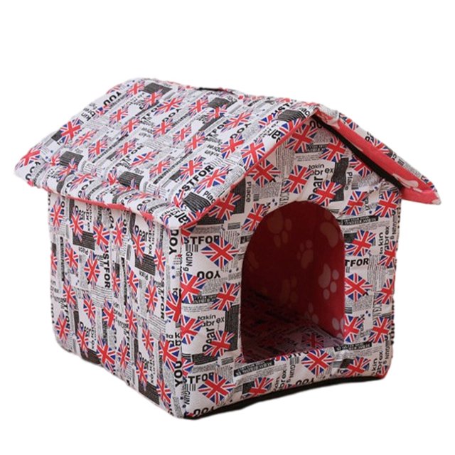 Redempat Foldable Waterproof Cat Cave Comfortable And Soft Easy To Clean Cat House For Outdoor Activity England B L 1Set