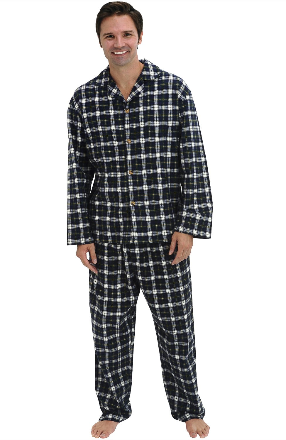 Alexander Del Rossa Men's Lightweight Flannel Pajamas Long Cotton Plaid Pj Set Alexander Del Rossa Men's Lightweight Flannel Pajamas Long Cotton Plaid Pj Set