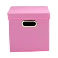 thumbnail image 3 of Household Essentials Cube Set with Lids, 2pk, Pink, 3 of 5