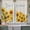 Beige, variant on Yellow Sunflowers Kitchen Curtains 63 Inch Length, Summer Floral Elegant Pastoral Botanical Tiers Curtains for Living Room Berdoom Bathroom, Light Filtering Drapes Window Treatment 2 Panels 42"Wx63"L