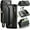 Black, variant on Case for iPhone 17 Pro Max, Crossbody Wallet Phone Case with RFID Blocking Kickstand, Anti-Drop Wireless Charging Card Slots, PU Leather Shoulder Bag Clutch Adjustable Strap