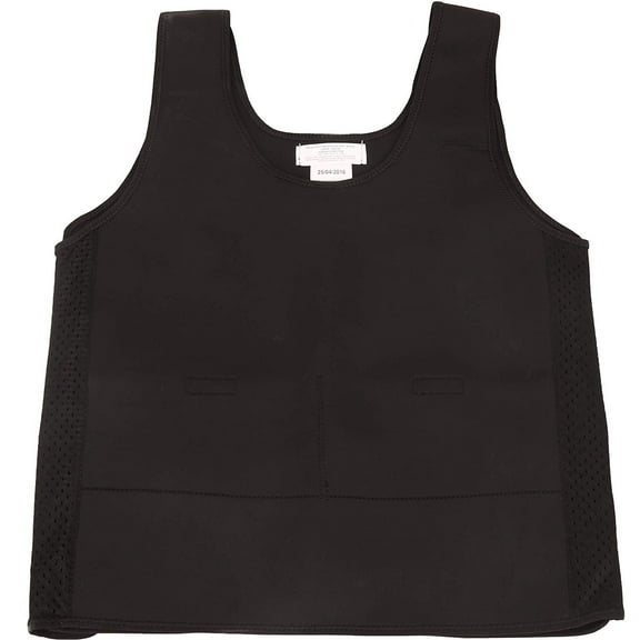 Weighted Compression Vest - Black - Helps with Mood & Attention, Sensory Over Responding, Sensory Seeking, Travel Issues - Medium
