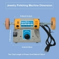 thumbnail image 2 of SHANNA TM-2 Jewelry Rock Polishing Buffer Machine Bench Lathe Polisher Kit Rock Tumbler Gem Tools Grinder 200W 110V, 2 of 12