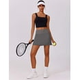 thumbnail image 4 of Pinspark Golf Skirt Silicone Grippers Skorts for Woman Split Hem Tummy Control High Waisted Tennis Mini Skirt, 4 of 6