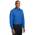 thumbnail image 3 of Port Authority Mens Long Sleeve Easy Care Shirt XX-Large Tall Strong Blue, 3 of 5