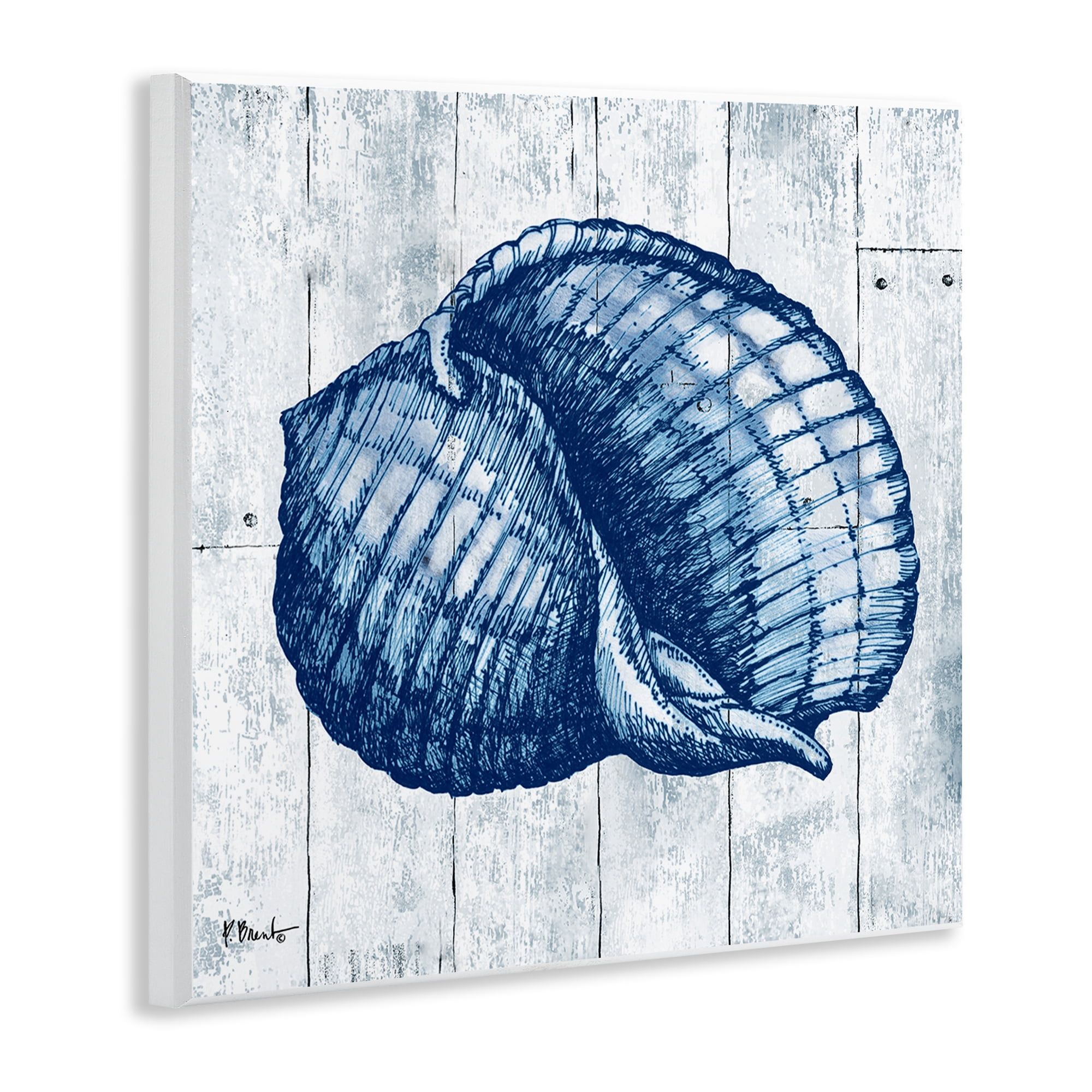 Stupell Industries Coastal Timberland Shell Wall Plaque Art, design by Paul Brent