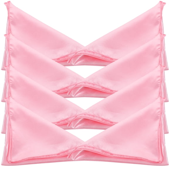 Niceauty 8pcs Muslin Napkins Pink Cloth Washable for Dining Table Use at Home