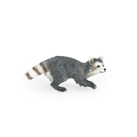 Raccoon Toy, Very Realistic Rubber Figure, Model, Educational, Animal, Hand Painted Figurines, 3" CH080 BB82