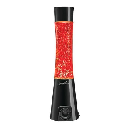 Speaker Lamp - Supersonic Glitter Lamp Speaker- Red