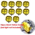 thumbnail image 1 of 3inch 40W LED Work Light Driving Black Yellow Lens Cover Dustproof Cover For ATV Motorcycle SUV 4X4 3 Cube Pods Cover Protector, 1 of 1