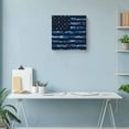 thumbnail image 6 of Canvas Print Wall Art Oil Paintings Black Blue Camouflage American Flag Picture Prints Artwork for Living Room Kitchen Bathroom Bedroom,Stretched and Framed Ready to Hang,Old Wooden Plank, 6 of 9