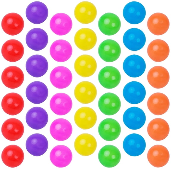UPOUART 100Pcs Creative Round Plastic Balls Assorted Color Lightweight Ocean Balls for Pits
