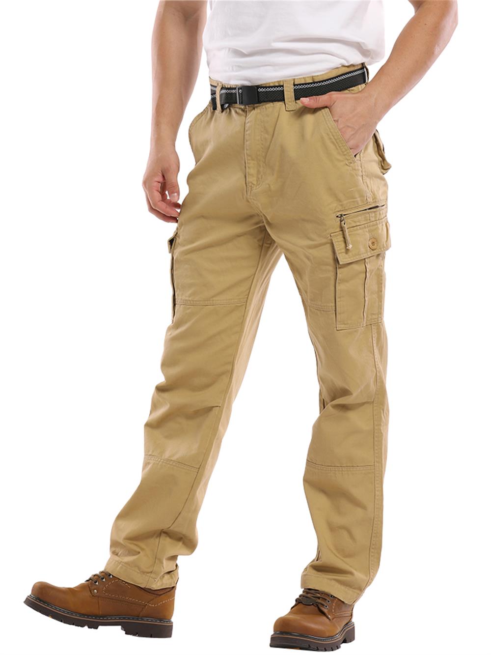 TRGPSG Cargo Pants for Men Cotton Cargo Work Pants with 8 Pockets