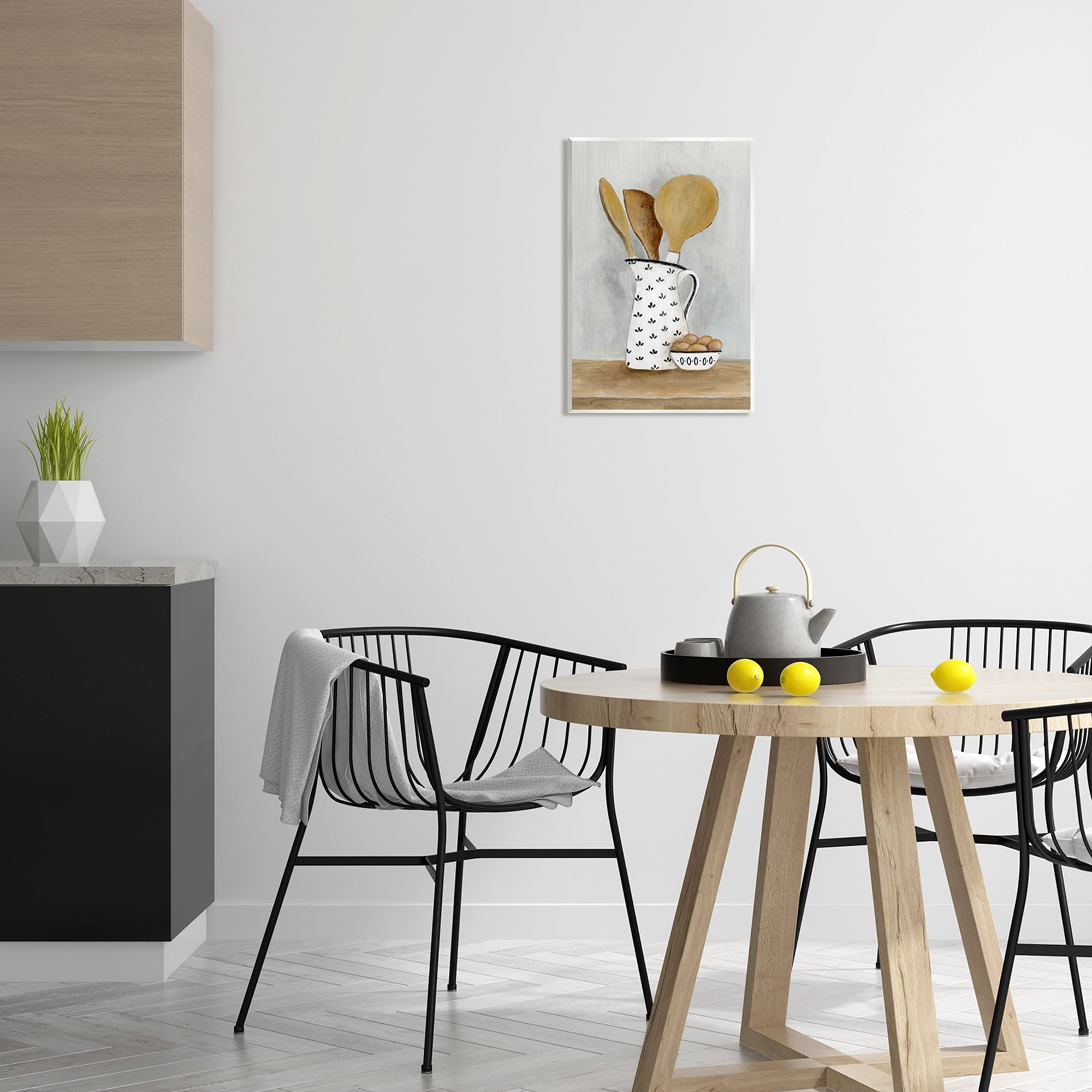 Stupell Industries Kitchen Eggs & Utensils Still Life Food & Beverage Painting Unframed Art Print Wall Art