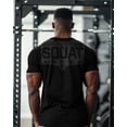 thumbnail image 3 of Gymish Squat Squad Gym Shirt for Men – Funny Workout T-Shirt with Rubber Back Design, Men's Gym Clothes, Fitness & Lifting Tee, 3 of 6