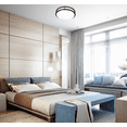 thumbnail image 5 of Darelo Dimmable 12 Inch LED Ceiling Light – Elegant Minimalist Flush Mount Ceiling Lighting Fixture with 3000K Color Temperature – Round Bronze Finish Ceiling Lamp Replacement – 15W & 1100 Lumens, 5 of 7