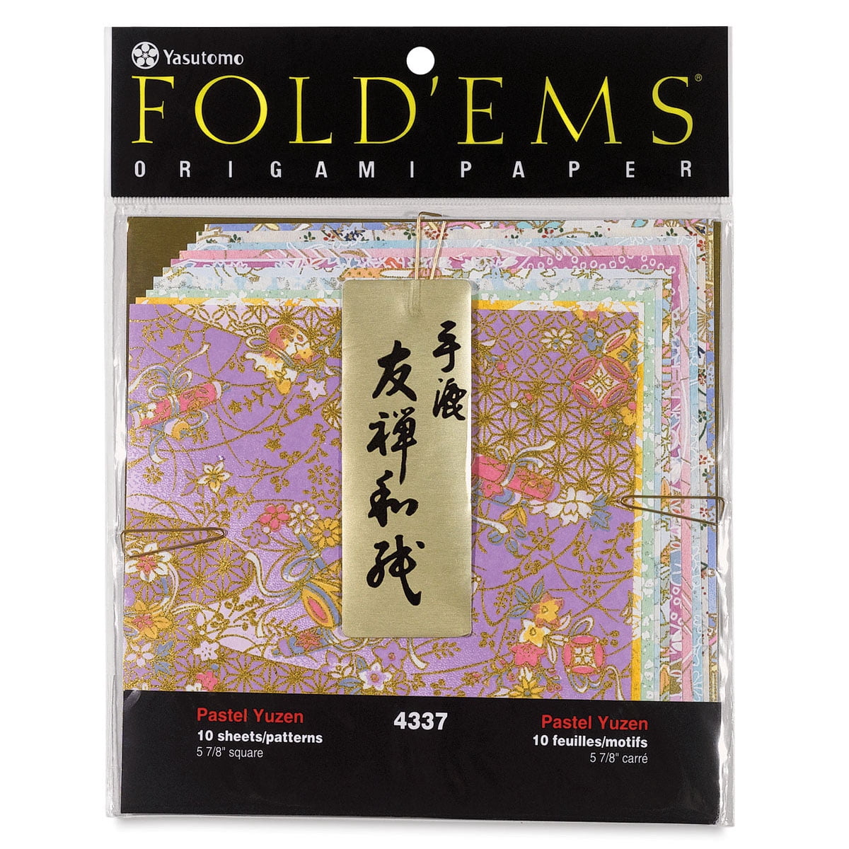 Yasutomo Yuzen Origami Papers - 5-7/8" x 5-7/8", Pastel, 10 Sheets