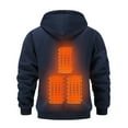thumbnail image 5 of Winter Heated Hoodie, Heatable Clothing, Cold Resistants and Warm Clothing, Quicks Heating, Convenient to Use, Convenient for Keeping Warm in Winter(Dark Blue L), 5 of 6