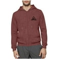 thumbnail image 4 of Txeol Men Dialysis Hoodie with Arm Zipper Full Zip Fleece Jackets Solid Long Sleeve Lightweight Graphic Sweatshirts,Wine,M, 4 of 7
