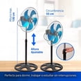 thumbnail image 4 of VENTILADOR 3 EN 1 SUPER POTENTE DE 18 PULGADAS CON 5 ASPAS METÁLICAS TURBO GIRATORIO Y AJUSTABLE DE PISO Y PARED, 4 of 6