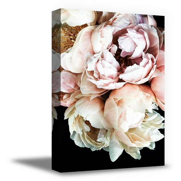 Awkward Styles Flower Canvas Art Peonies Canvas Wall Decor For Room Inspirational Canvas Prints Foliage Room Decor Pink Peony Framed Art Original Vinyl Art Beautiful Floral Art Home Decor Ideas Walmart Com