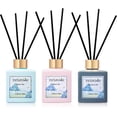 thumbnail image 1 of 3 * 100ml Scent Diffusers with 24 Black Fiber Sticks,Green Tea Black Tea Darjeeling Tea Reed Diffusers for Room Decoration,Last Up 70 Days, 1 of 6
