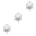 thumbnail image 3 of Vogacara Estante de refrigeración 1: 12 Escala Simulación Muebles Accesorios Juguete Soportes para pasteles Decoración para el hogar Type1 NO1, 3 of 6