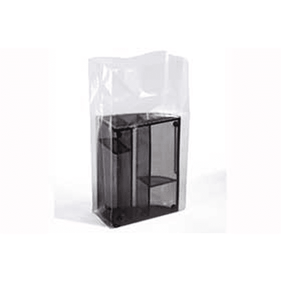 Clear Gusseted Poly Bags 3 mil, 8W X 4D X 15L inches - Case of 1000 Bags