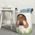 thumbnail image 5 of Picia Brown Bunny Large Laundry Basket, Waterproof, Freestanding Laundry Hamper, Collapsible Tall Clothes Hamper with Extended Handles-Small, 5 of 8