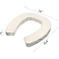 thumbnail image 6 of Ristpal Soft Padded Toilet Seat Cushion with 2-Inch High-Density Foam & Waterproof PU Fabric, U-Shape Padded Toilet Cushion - Secure Hook & Loop Tape, Fits Standard/Elongated Toilets (Beige), 6 of 6