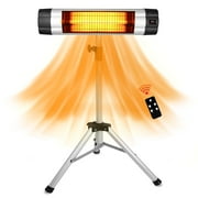 Wodesid 1500W Standing Infrared Electric Patio Heater with Overheat Protection