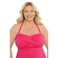 thumbnail image 4 of Time and Tru Women’s and Women’s Plus Bandeau Twist Front One Piece Swimsuit, Sizes XS-3X, 4 of 5