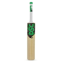 DSC Roar Hunter Kashmir Willow Wood Tennis Cricket Bat , Size 3 | Green , With Full Cover , Made From Lightweight Kashmir Willow