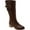 Dark Brown Leather, variant on Women's SoftWalk SAVA Tatum Tall Boot