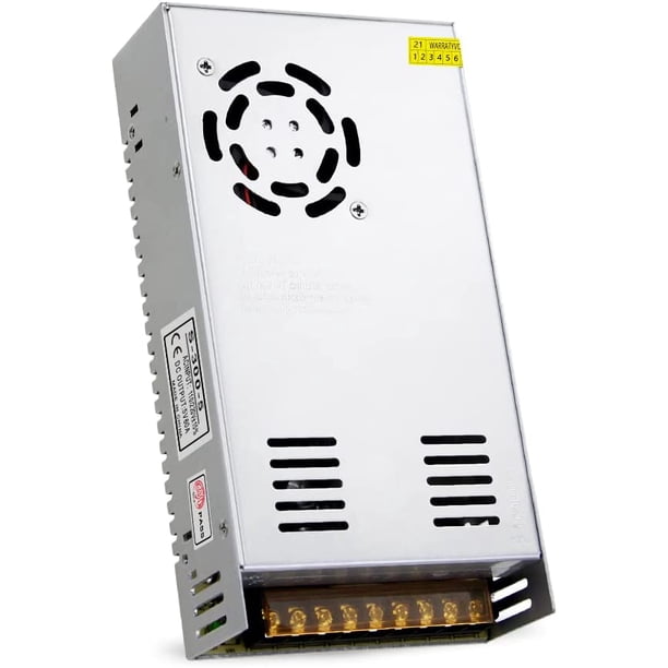 - Fuente de alimentación de 5 V, 70 A, 350 W, 110 V/220 V CA a CC, 5 V, 70 aerios, convertidor de Driver de conmutación Universal de 5 V, Adaptador de Corriente para WS2812B WS2813, Tira de