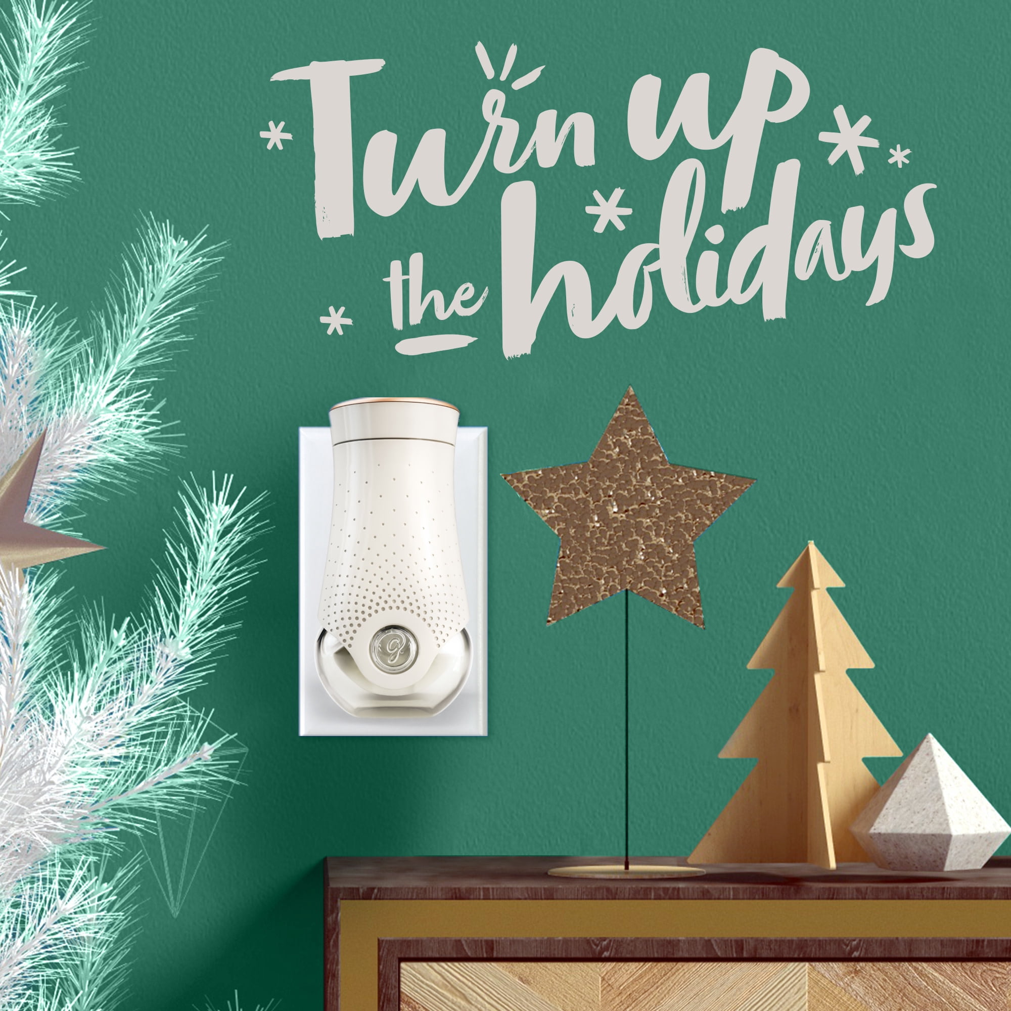(3 pack) Glade PlugIns Air Freshener Refills, Twinkling Pine & Cedar, Fragrance Infused with Essential Oils, 0.67 oz, 5 Count