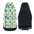 thumbnail image 6 of XYZCANDO Breathable Front Car Seat Covers featuring Green Cactus Pattern - Durable Waterproof Protection for All Seasons, 6 of 10