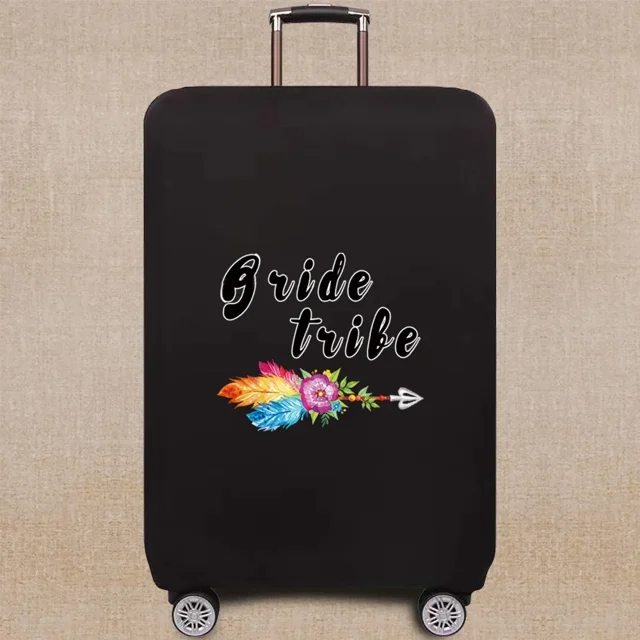 2024 Travel Accessories Luggage Case Suitcase Protective Cover Bride Pattern Series Elastic Dust Cover Apply 18''-32'' Suitcase 8Bride022 S